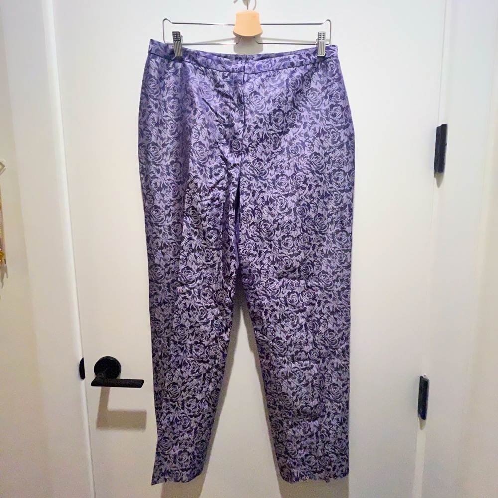 Purple Silk Pants